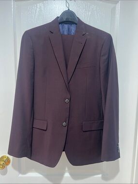 Paul Smith Men's Tailored Dark Plum Suit and Trousers